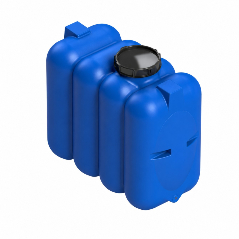 Rezervoare apa si accesorii stocare - Rezervor de apa rectangular Valrom V 500 litri H 1050 din polietilena