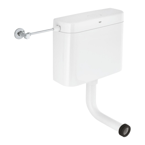 Obiecte sanitare - Rezervor WC Grohe aparent, exposed cistern for WC, ajustabil, abs, anti-condens, alimentare laterala, alb