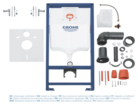 Rezervor WC Grohe Rapid SL, WC, 1, 13 m, cadru, suporti prindere, placa antifonare, fara placa de actionare [3]
