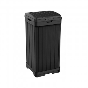 Scule si unelte pentru gradina - Cos pentru gunoi, negru, 125 litri, Keter Baltimore