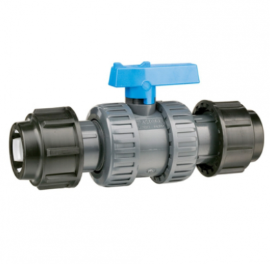 Tevi, fitinguri, robineti si accesorii - ROBINET APA PVC D. 25 MUFA-MUFA PN16 - VALROM GAMA WaterKIT