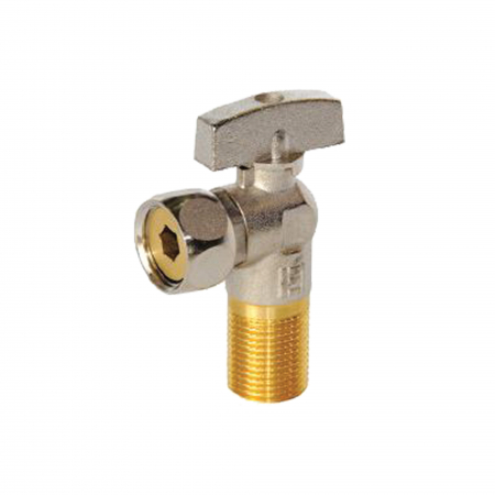 Robineti, racorduri si aerisitoare - Robinet coltar 1/2  tol filet exterior cu olandez 1/2  tol filet interior, Everpro
