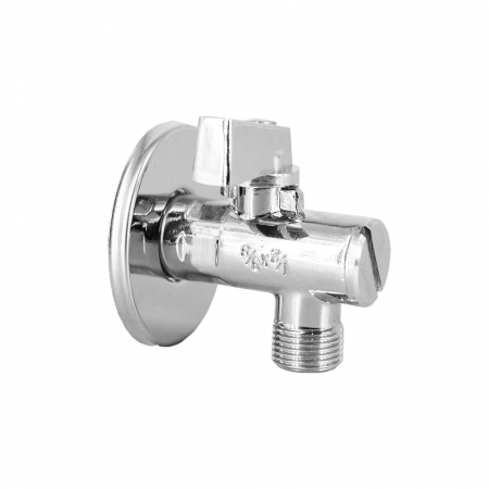 Tevi, fitinguri, robineti si accesorii - Robinet coltar cu maneta din metal si filtru, 1/2" - 1/2", Ferro