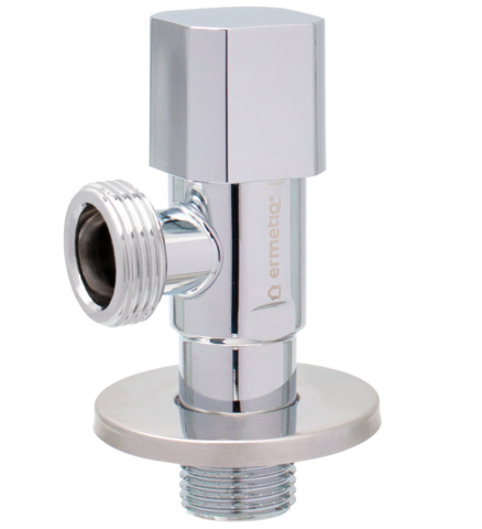 Robineti, reductoare si aerisitoare - Robinet coltar inox Ermetiq 1/2x3/4 SQUARE