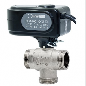Tevi, fitinguri, robineti si accesorii - Robinet cu bila motorizat cu 3 cai, PN 32, on/off, 230V, FE 1", DN 20