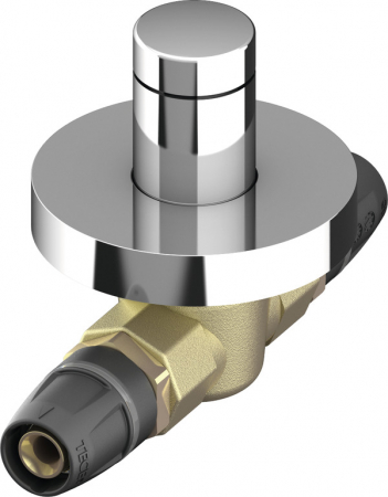 Componente de sistem - Robinet TECElogo-Push cu sfera si dop protectie montaj incastrat pentru tevi Ø 20