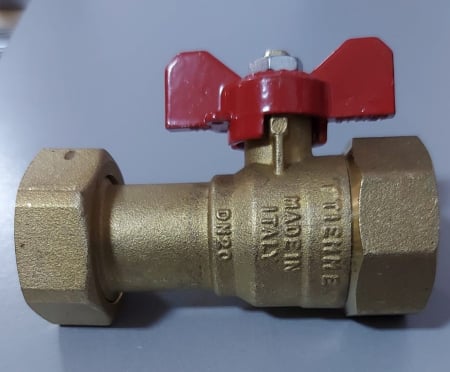 Tevi, fitinguri, robineti si accesorii - Robinet sfera TIEMME cu piulita olandeza 1