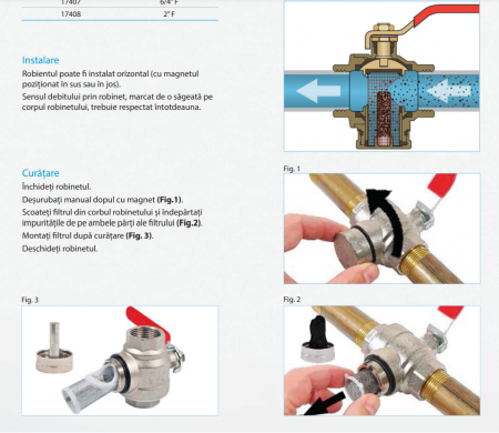 Robinet cu sita si filtru magnetic 5/4 pana la 16 bab Regulus [2]