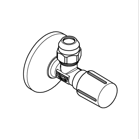 Robinet coltar Grohe 1/2"'' x 3/8'', fara marcaj, crom [2]