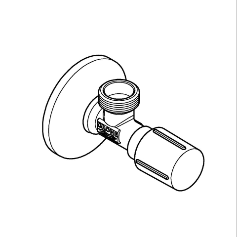 Robinet coltar Grohe 1/2"'' x 1/2"'', fara marcaj, crom [2]