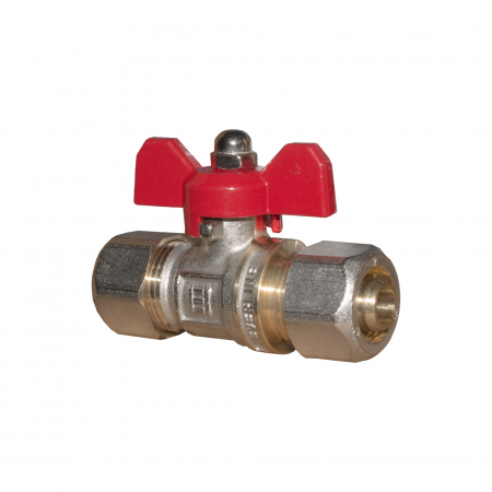 Robineti, racorduri si aerisitoare - Robinet trecere cu fluture pentru pexal, Ø16 x 1/2 tol filet interior, Everpro