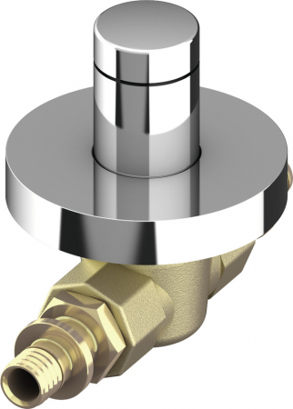 Componente de sistem - Robinet TECEflex cu sfera si capac protectie montaj incastrat pentru tevi Ø 20, din alama