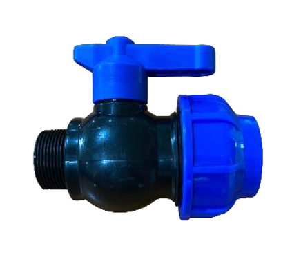 Tevi, fitinguri, robineti si accesorii - Robinet FE PEhD compresiune, 25 x 3/4 FE