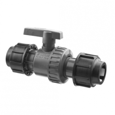 Echipamente pentru irigatii - ROBINET PVC D. 25 MUFA-MUFA PN16 - VALROM GAMA AgriKIT