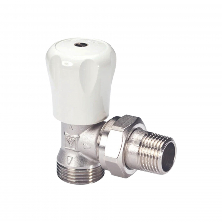 Robineti pentru calorifere - Robinet radiator tur coltar, 1/2" FE, Herz