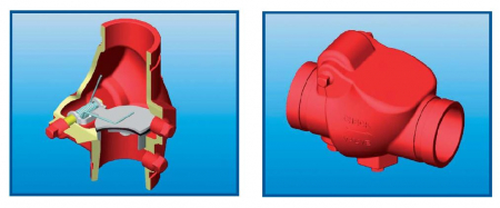 Clapeta de sens, 2"/60.3 mm , L=169 mm, Rapidrop FCG 300 [1]