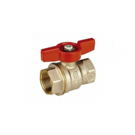 Robineti, racorduri si aerisitoare - Robinet sfera Dado filet interior-filet interior, maner fluture, rosu 3/4" R911X044