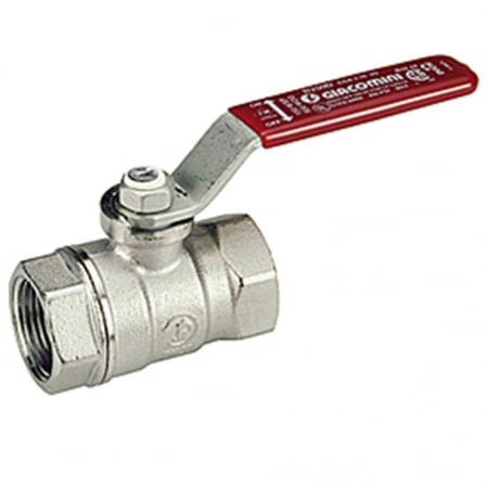 Robineti, racorduri si aerisitoare - Robinet sfera cromat filet interior-filet interior, maneta, rosu 1/2" R250X003