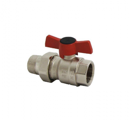 Tevi, fitinguri, robineti si accesorii - Robinet sfera drepti fluture, 3/4, cu olandez