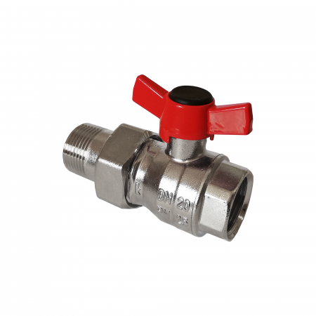 Tevi, fitinguri, robineti si accesorii - Robinet cu sfera si olandez, 6/4", Herz