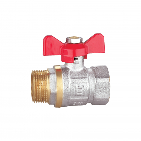 Robineti, racorduri si aerisitoare - Robinet sfera tip fluture, 3/4 tol filet interior x 3/4 tol filet exterior, Everpro ECO