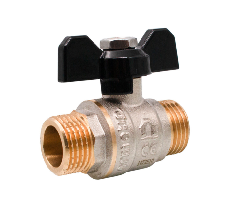 Robineti, reductoare si aerisitoare - Robinet sferic tip fluture alama Ermetiq 1/2 MM