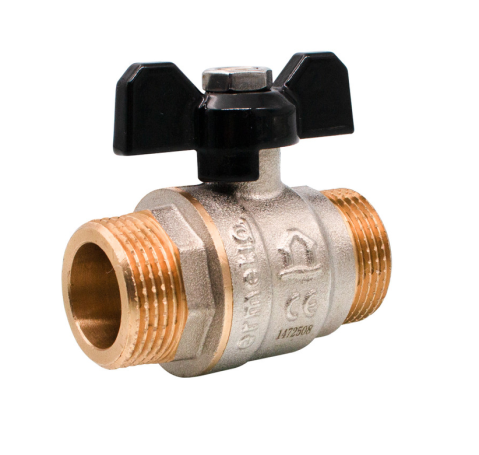 Robineti, reductoare si aerisitoare - Robinet sferic tip fluture alama Ermetiq 3/4 MM