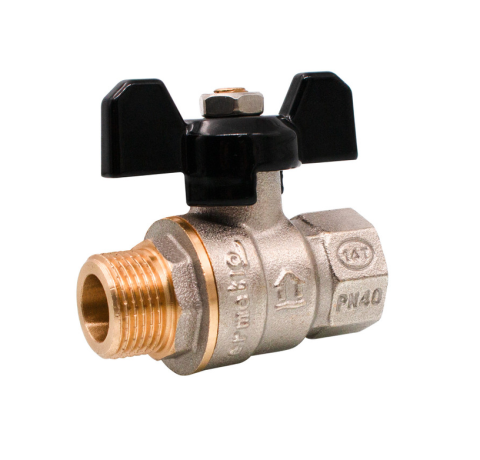 Robineti, reductoare si aerisitoare - Robinet tip fluture alama Ermetiq 3/8 MF