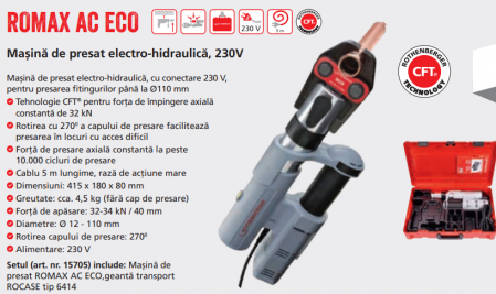 Masina de presat fitinguri ROMAX AC ECO Rothenberger [1]