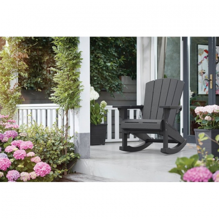 Scaune si fotolii de gradina - Scaun balansoar grafit, Keter Adirondack