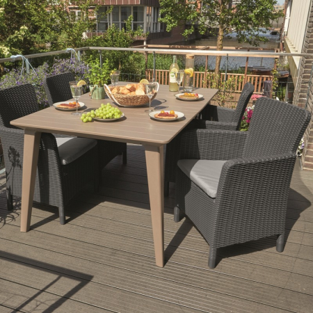 Scaun grafit, imitatie de ratan, Keter Mallorca [5]