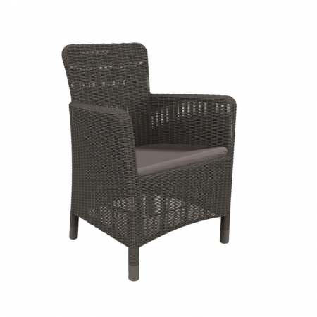 Scaun grafit, imitatie de ratan, Keter Mallorca [7]