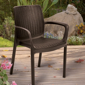 Mobilier de gradina - Scaun maro, Curver Bali