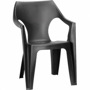 Scaun din plastic Curver Dante grafit [2]