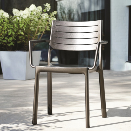 Mobilier de gradina - Scaun gri, Keter Metaline