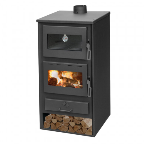 Seminee pe peleti/lemn - Semineu pe combustibil solid Ferroli, dotat cu cuptor, model Treviso C 10,6 kw