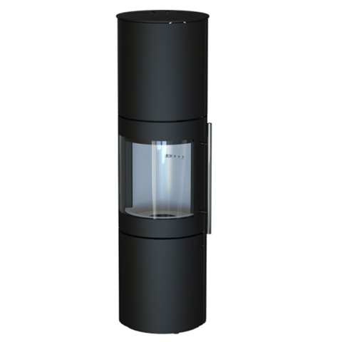 Termoseminee si sobe pe lemn - Semineu pe lemne Termax Caleo 8 kW cu geam mare si cos 150 mm