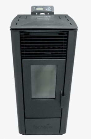 Semineu pe peleti cu tiraj fortat, 11 kW, negru, Fornello Sophia Premium [4]