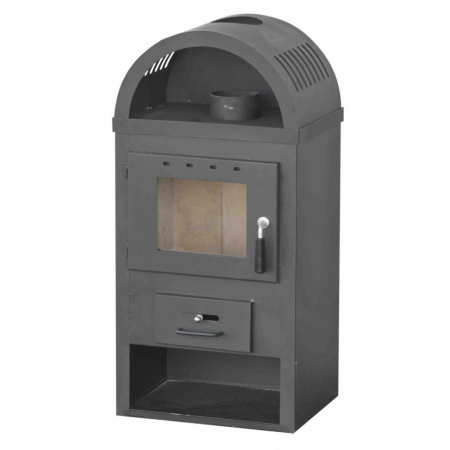 Semineu (soba) combustibil solid Fornello B10 E 7-9 KW, 465x390x970 mm [1]