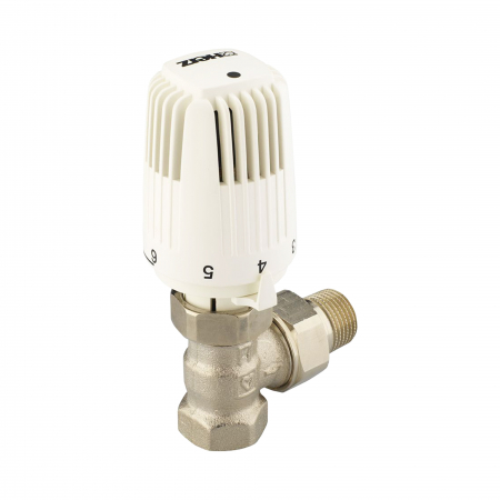 Robineti pentru calorifere - Set robinet radiator coltar, 1/2", cap + tur, Herz