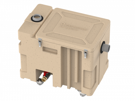 Separatoare de grasimi - Separator de de grasimi din polietilena debit 0.5l/s 520x340x380 nisipiu - Vodaland gama Clean
