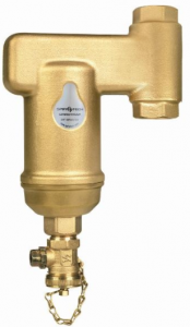 Tevi, fitinguri, robineti si accesorii - Separator de namol, vertical, alama, 110°C, 10 bar, 22 mm., Spirotech Spirotrap