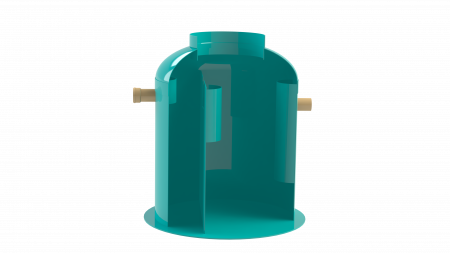 Tevi, fitinguri, robineti si accesorii - Separator de grasimi GRP GBase 7.0LS D1800 H1850 TN700L IN/OUT Ø160 - Vodaland gama Clean