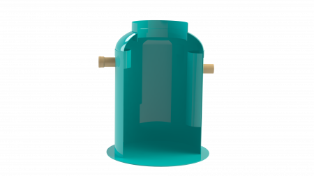 Tevi, fitinguri, robineti si accesorii - Separator de grasimi GRP GEasy 0.5LS D620 H1300 IN/OUT Ø110 - Vodaland gama Clean