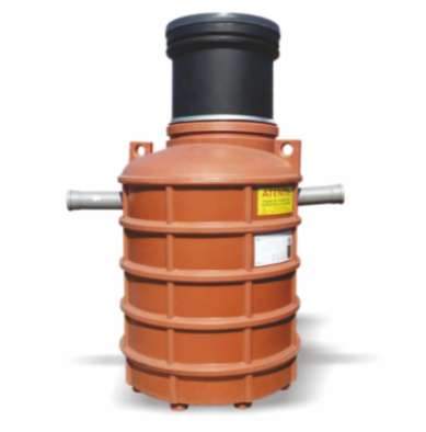 SEPARATOARE GRASIMI/HIDROCARBURI - SEPARATOR GRASIMI NECAROSABIL V-PEHD SUBTERAN NG2 CIL.VERTICAL - VALROM GAMA aquaClean