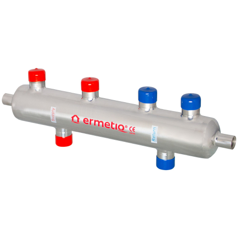 Butelii de egalizare - Separator hidraulic inox izolat doua circuite Everpro 1tol max. 70KW