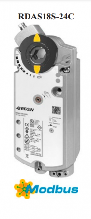Servomotoare jaluzele - ServoMotor jaluzele Regin, cu resort 18Nm 24Vca Modbus RTU