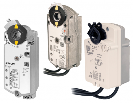 Servomotoare jaluzele - ServoMotor jaluzele Regin, cu resort 18Nm on/off 24Vca cu contact auxiliar