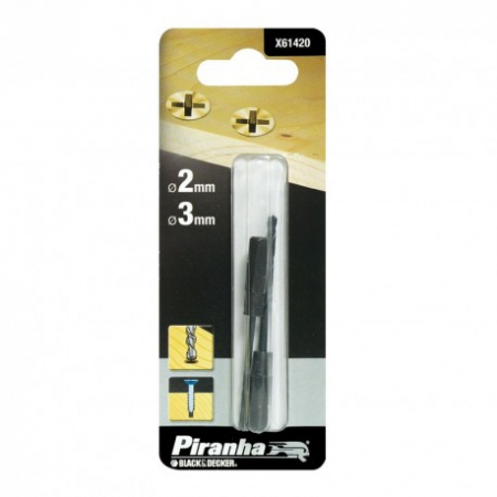 Scule si echipamente pentru constructii - Set Burghie HEX Black+Decker X61420 2 - 3 mm