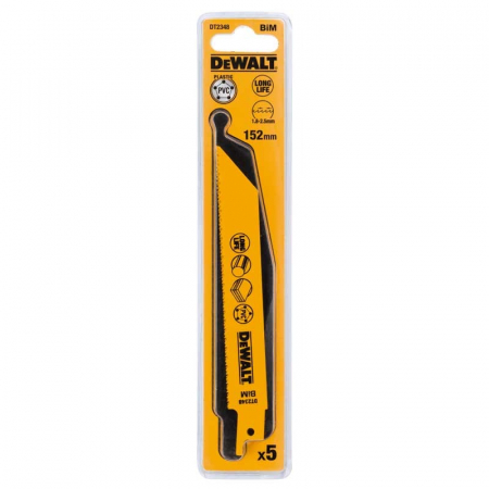 Dispozitive pentru prelucrarea lemnului - Set 5 lame ferastrau orizontal DeWALT DT2348 pentru taiere rapida Bi-Metal